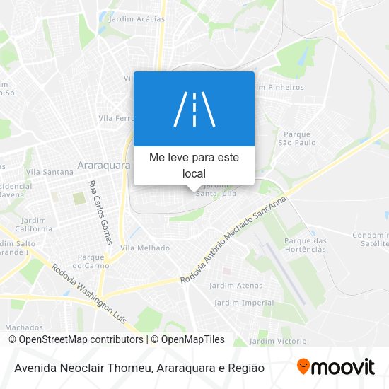 Avenida Neoclair Thomeu mapa