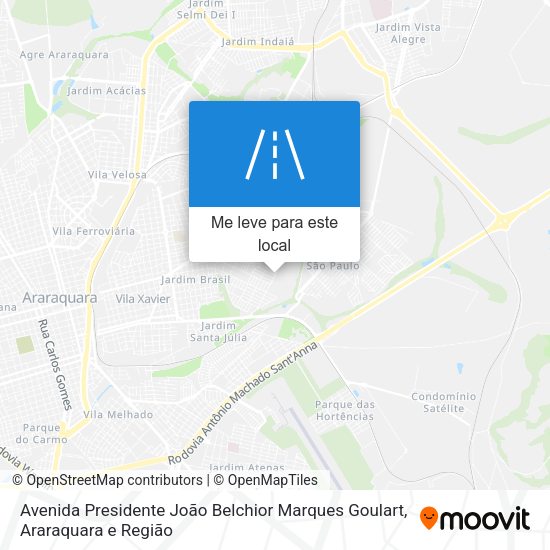 Avenida Presidente João Belchior Marques Goulart mapa