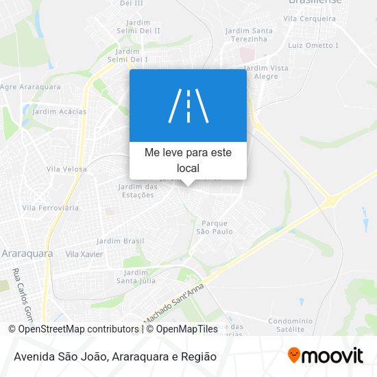 Avenida São João mapa