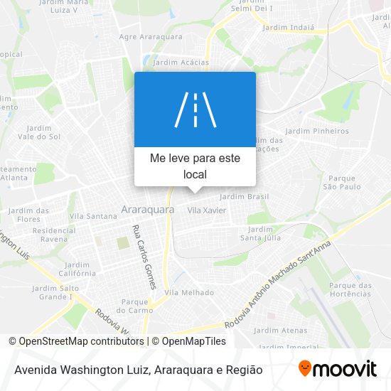 Avenida Washington Luiz mapa