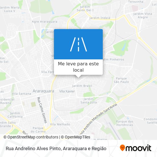 Rua Andrelino Alves Pinto mapa