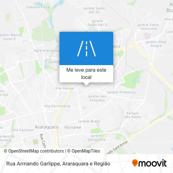 Rua Armando Garlippe mapa
