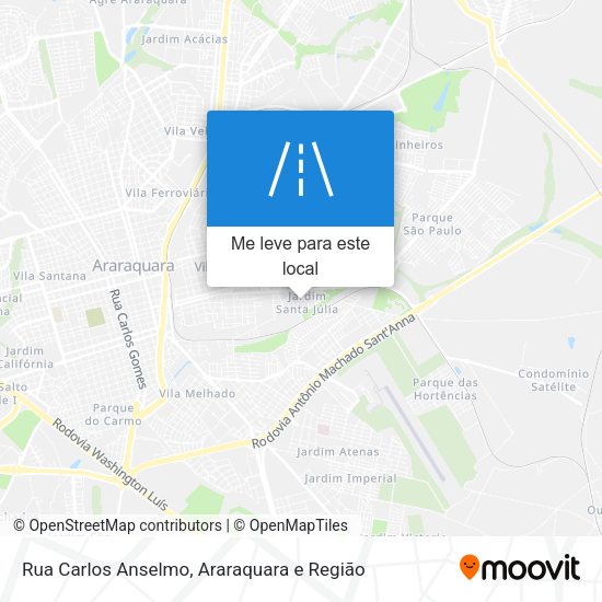 Rua Carlos Anselmo mapa