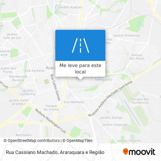 Rua Cassiano Machado mapa