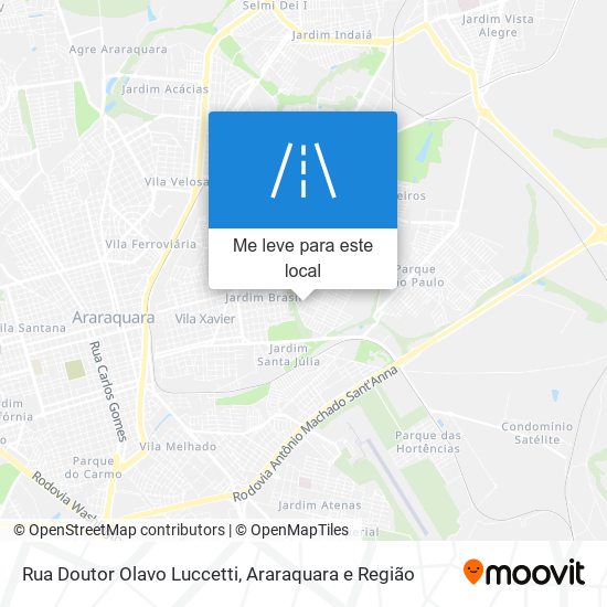 Rua Doutor Olavo Luccetti mapa