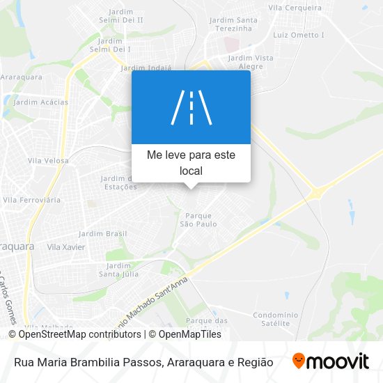 Rua Maria Brambilia Passos mapa