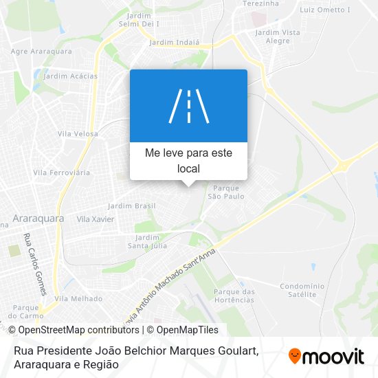 Rua Presidente João Belchior Marques Goulart mapa