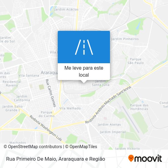Rua Primeiro De Maio mapa
