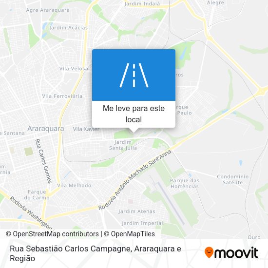 Rua Sebastião Carlos Campagne mapa