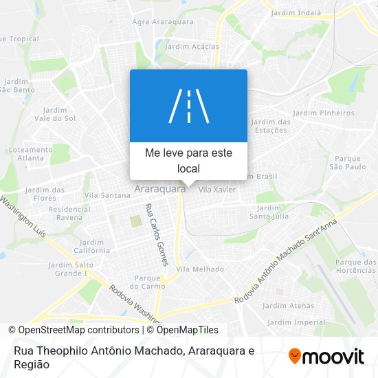 Rua Theophilo Antônio Machado mapa