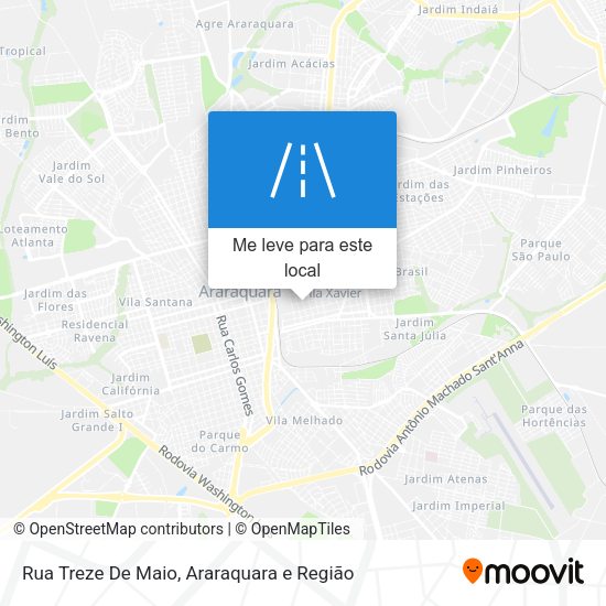 Rua Treze De Maio mapa