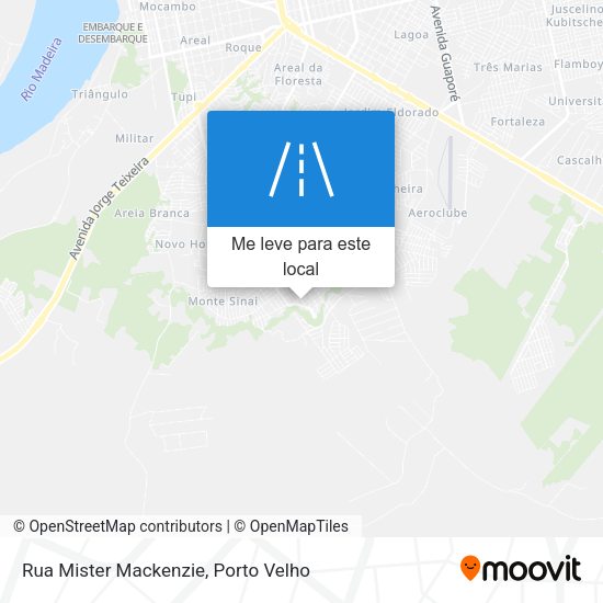Rua Mister Mackenzie mapa