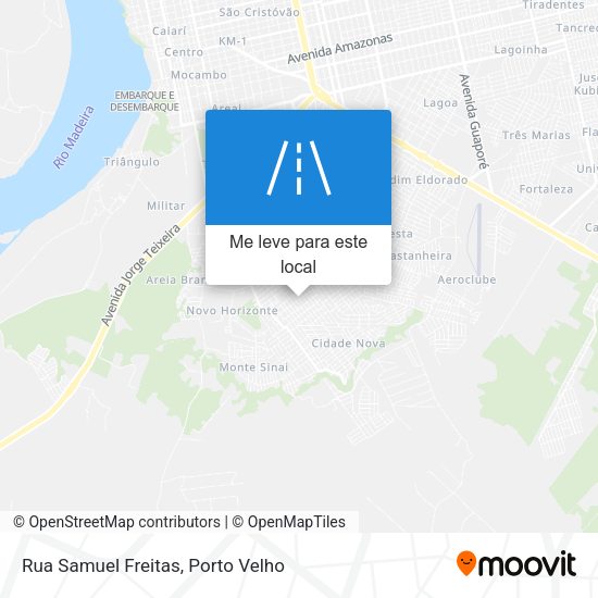 Rua Samuel Freitas mapa