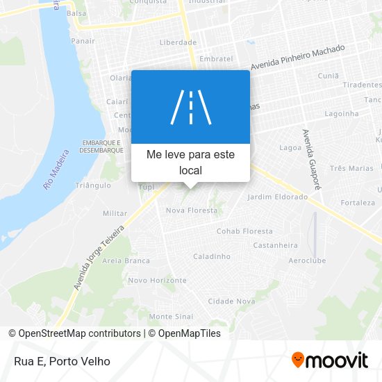 Rua E mapa