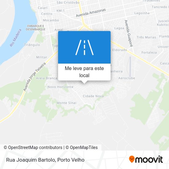 Rua Joaquim Bartolo mapa