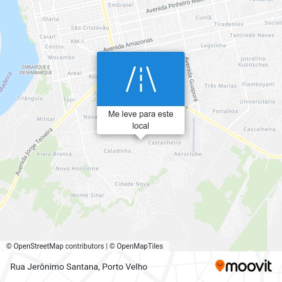 Rua Jerônimo Santana mapa