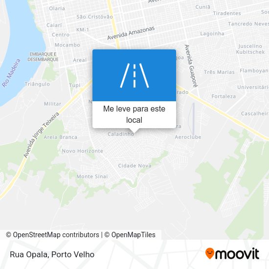 Rua Opala mapa