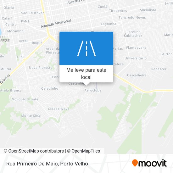 Rua Primeiro De Maio mapa
