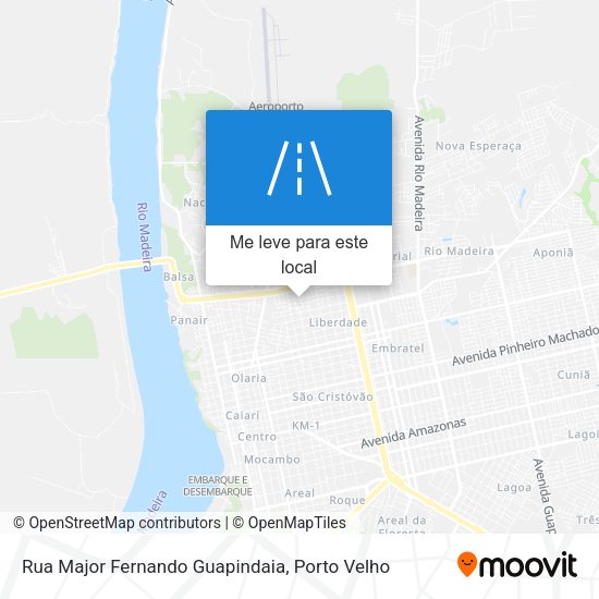 Rua Major Fernando Guapindaia mapa