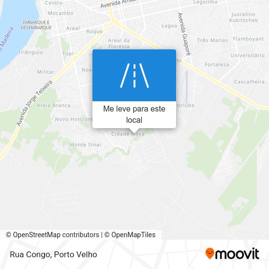 Rua Congo mapa