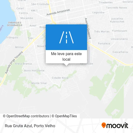 Rua Gruta Azul mapa