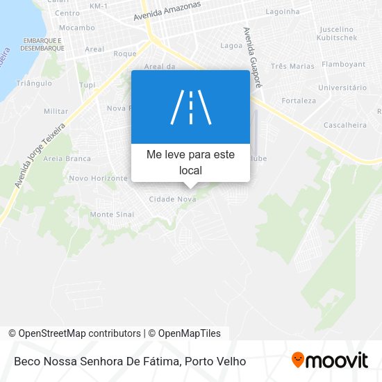 Beco Nossa Senhora De Fátima mapa