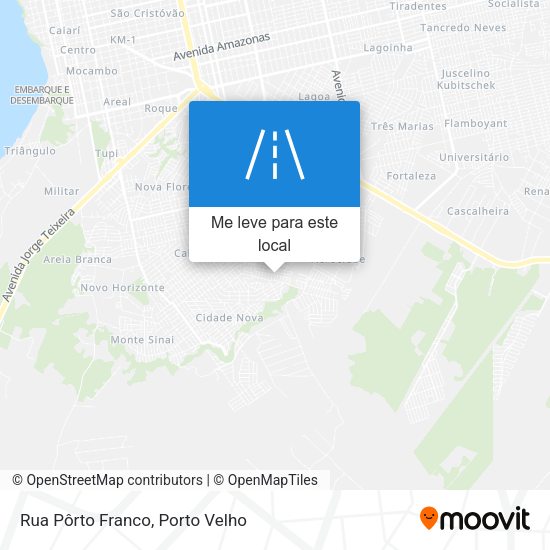 Rua Pôrto Franco mapa