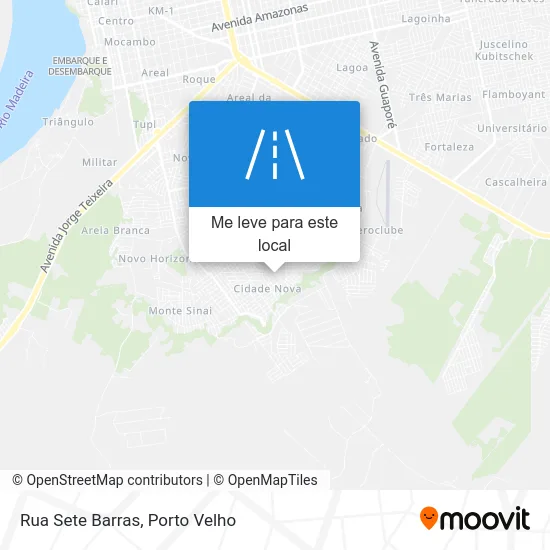 Rua Sete Barras mapa