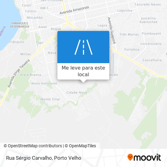 Rua Sérgio Carvalho mapa