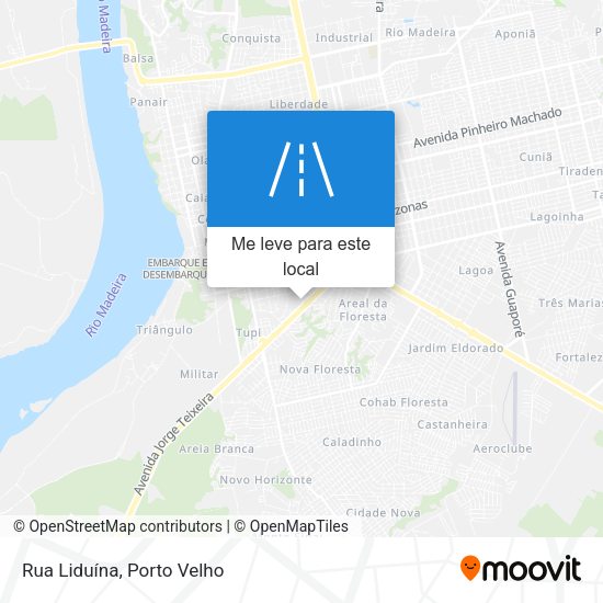 Rua Liduína mapa