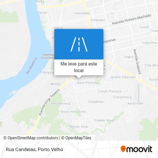 Rua Candeias mapa