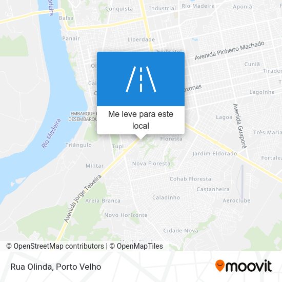 Rua Olinda mapa