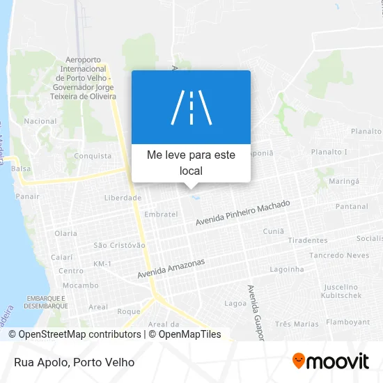 Rua Apolo mapa
