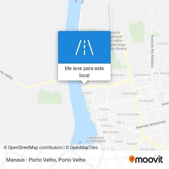 Manaus - Porto Velho mapa