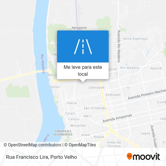 Rua Francisco Lira mapa
