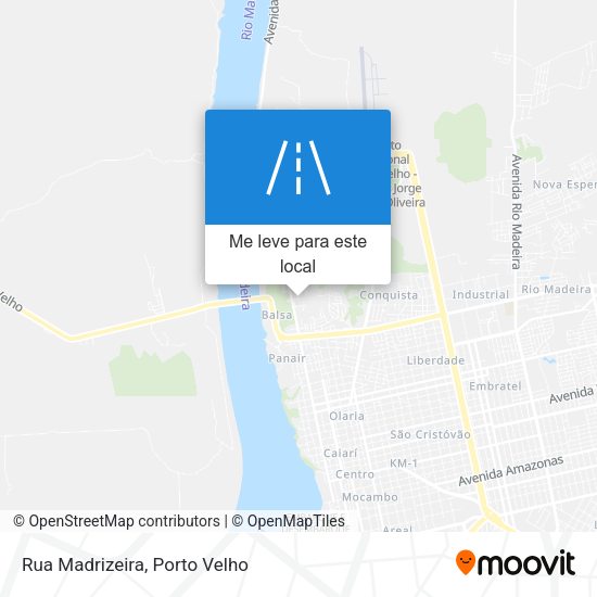 Rua Madrizeira mapa