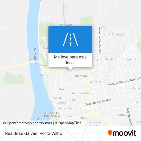 Rua José Galvão mapa