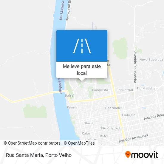 Rua Santa Maria mapa