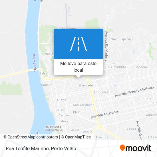 Rua Teófilo Marinho mapa