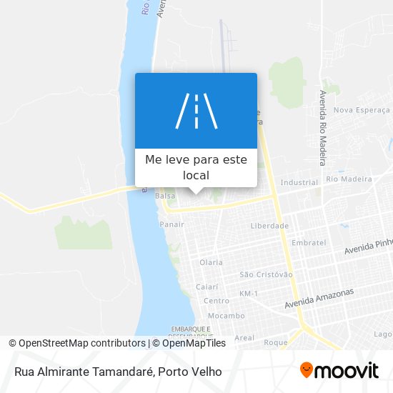 Rua Almirante Tamandaré mapa