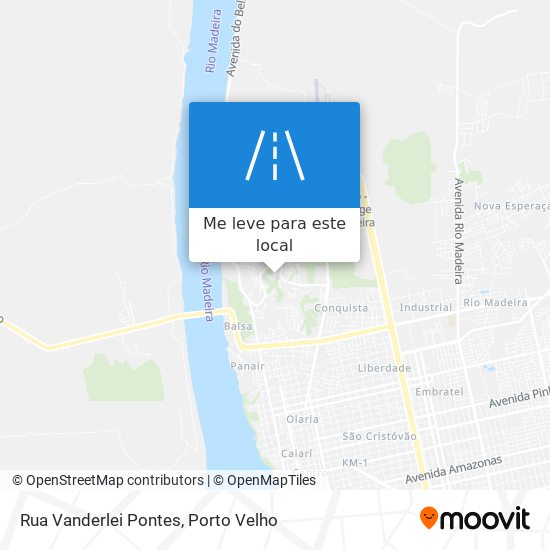 Rua Vanderlei Pontes mapa