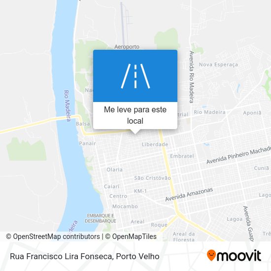 Rua Francisco Lira Fonseca mapa
