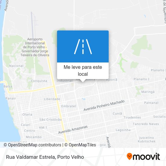 Rua Valdamar Estrela mapa