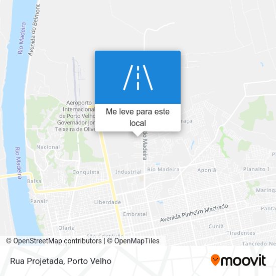 Rua Projetada mapa