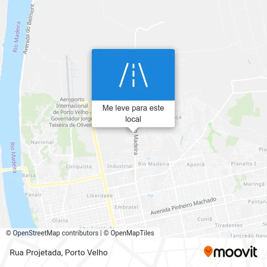 Rua Projetada mapa