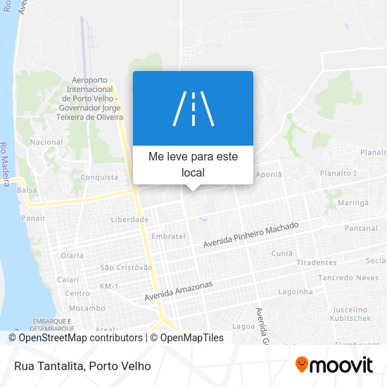 Rua Tantalita mapa
