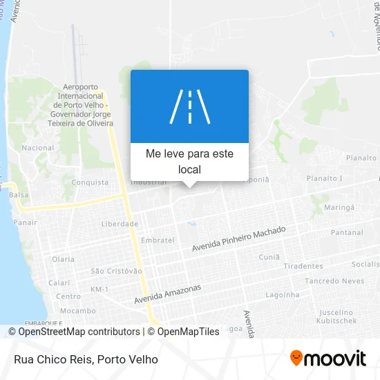 Rua Chico Reis mapa