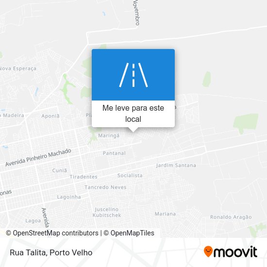Rua Talita mapa