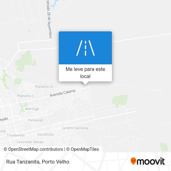 Rua Tanzanita mapa