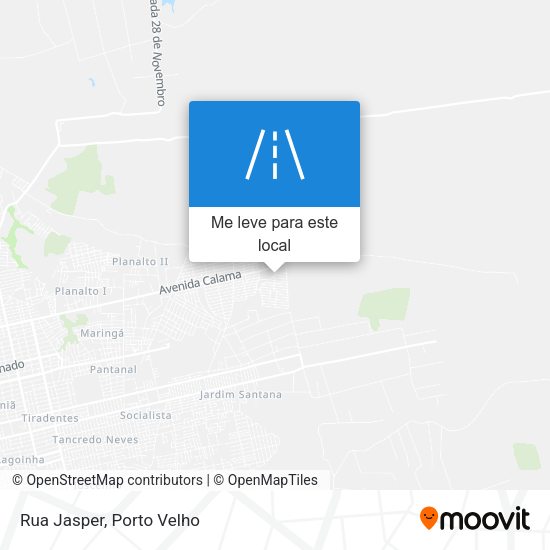 Rua Jasper mapa